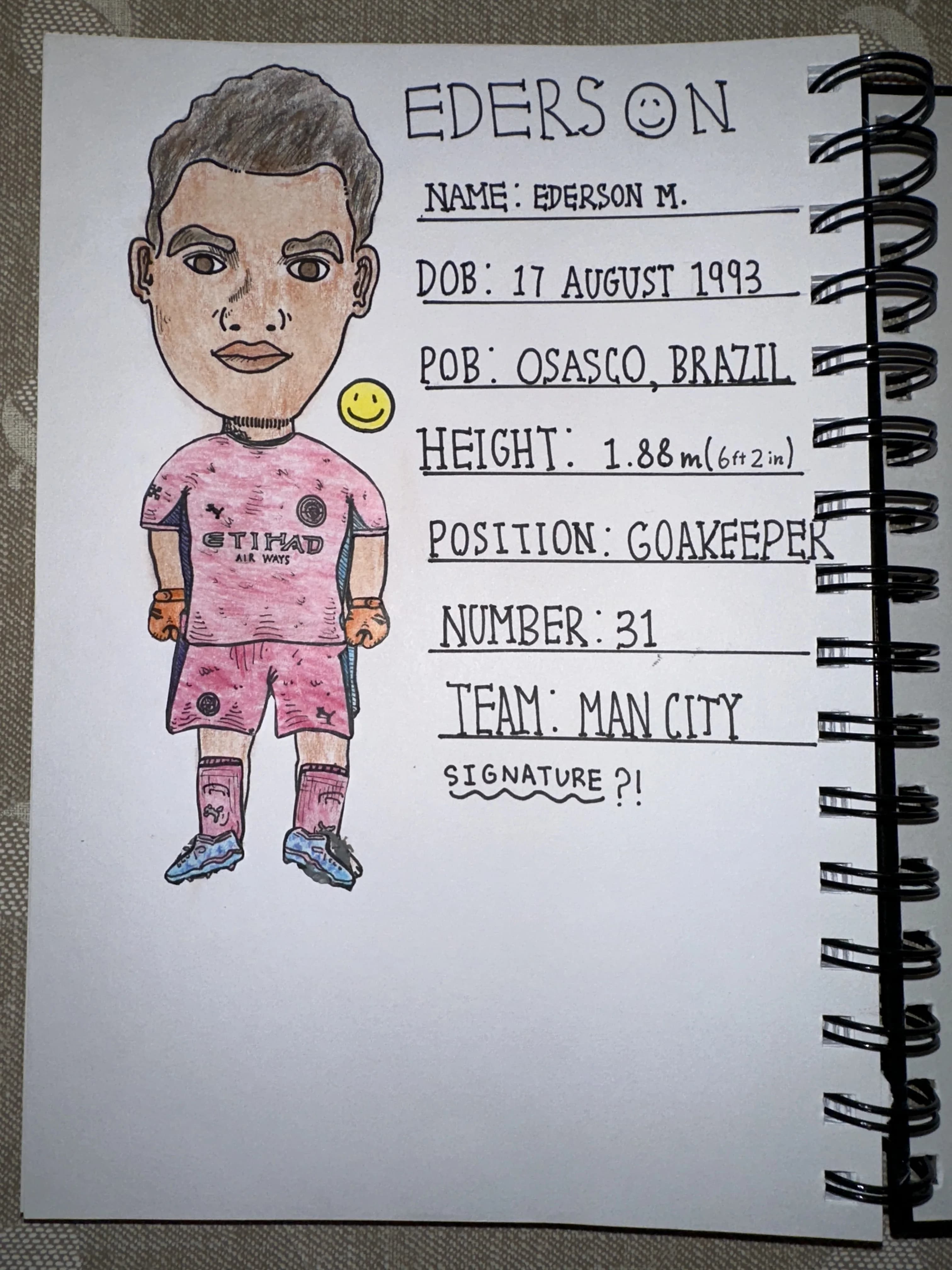 Ederson - Lucas Art - Original artwork by young artist Lucas