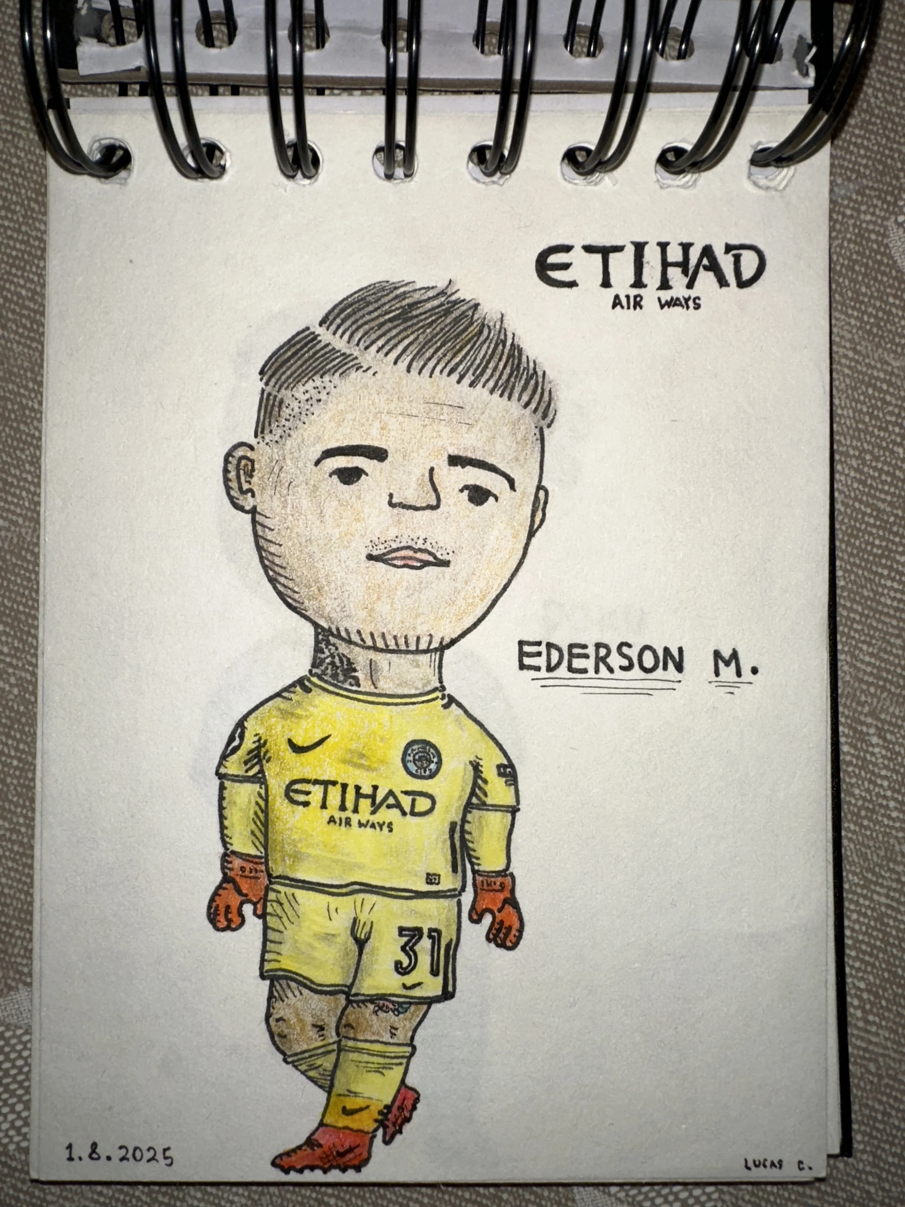 Ederson - Lucas Art - Original artwork by young artist Lucas