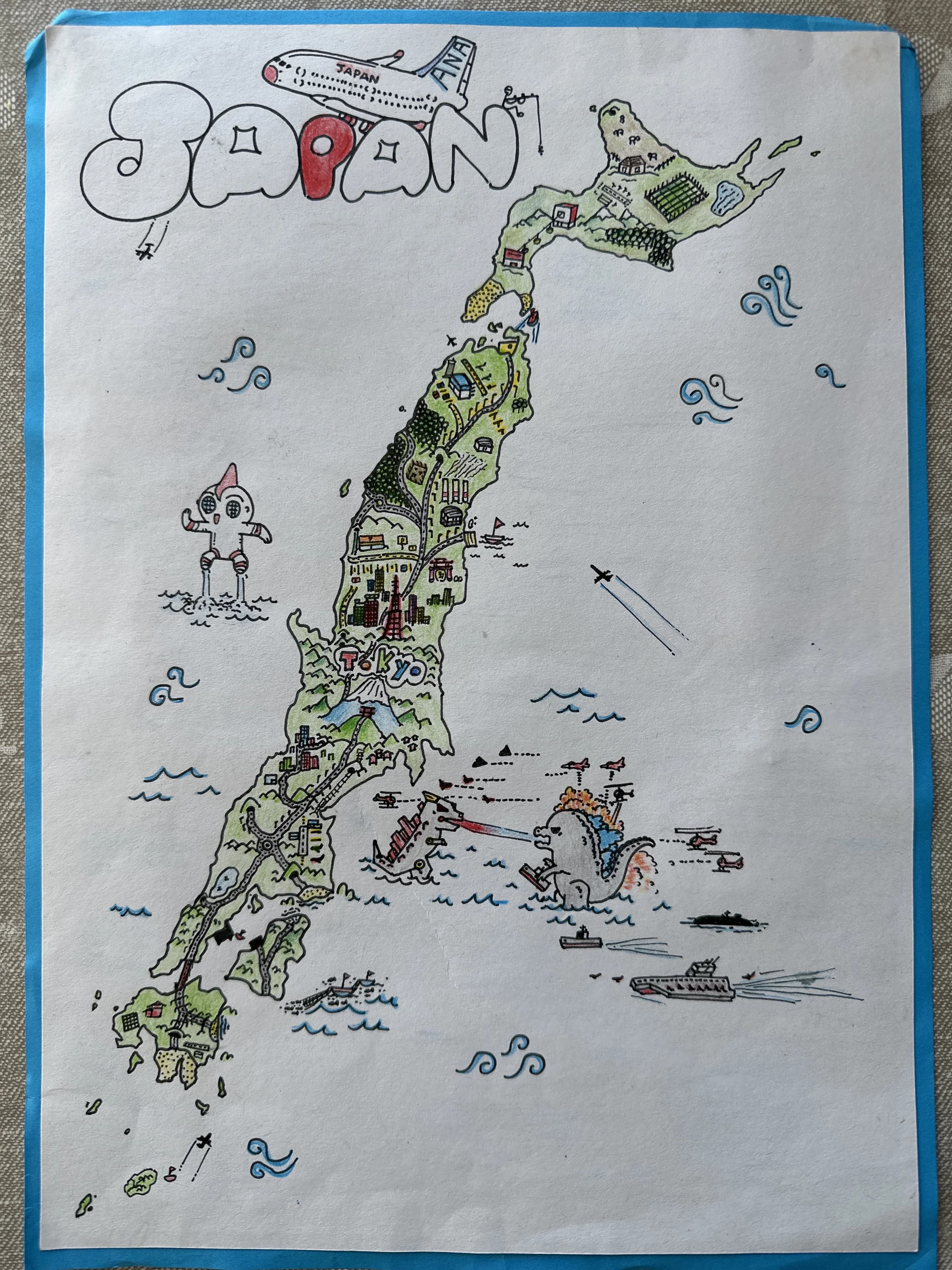 Japan - Lucas Art - Original artwork by young artist Lucas