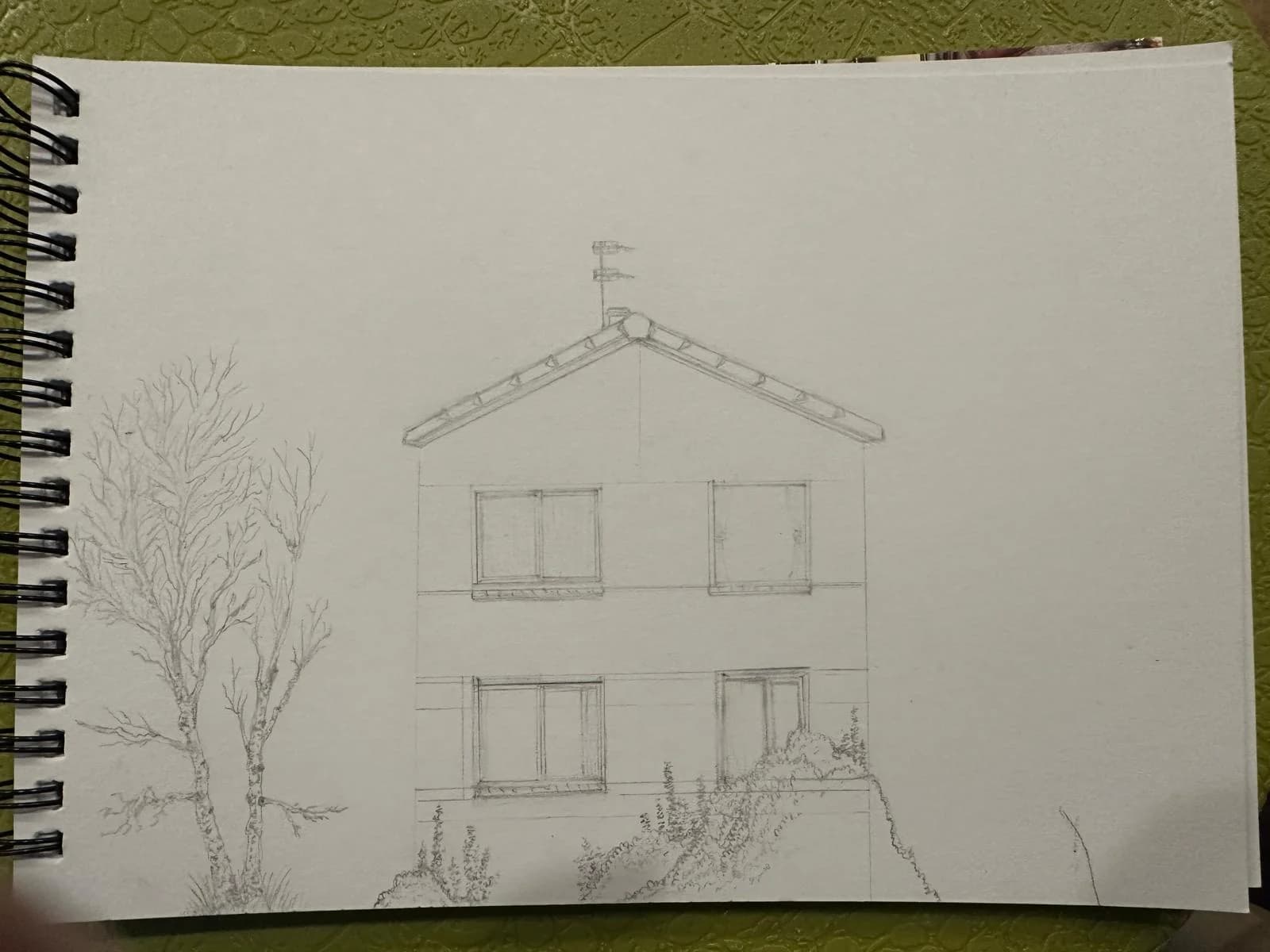 Neighbour's House - Lucas Art - Original artwork by young artist Lucas